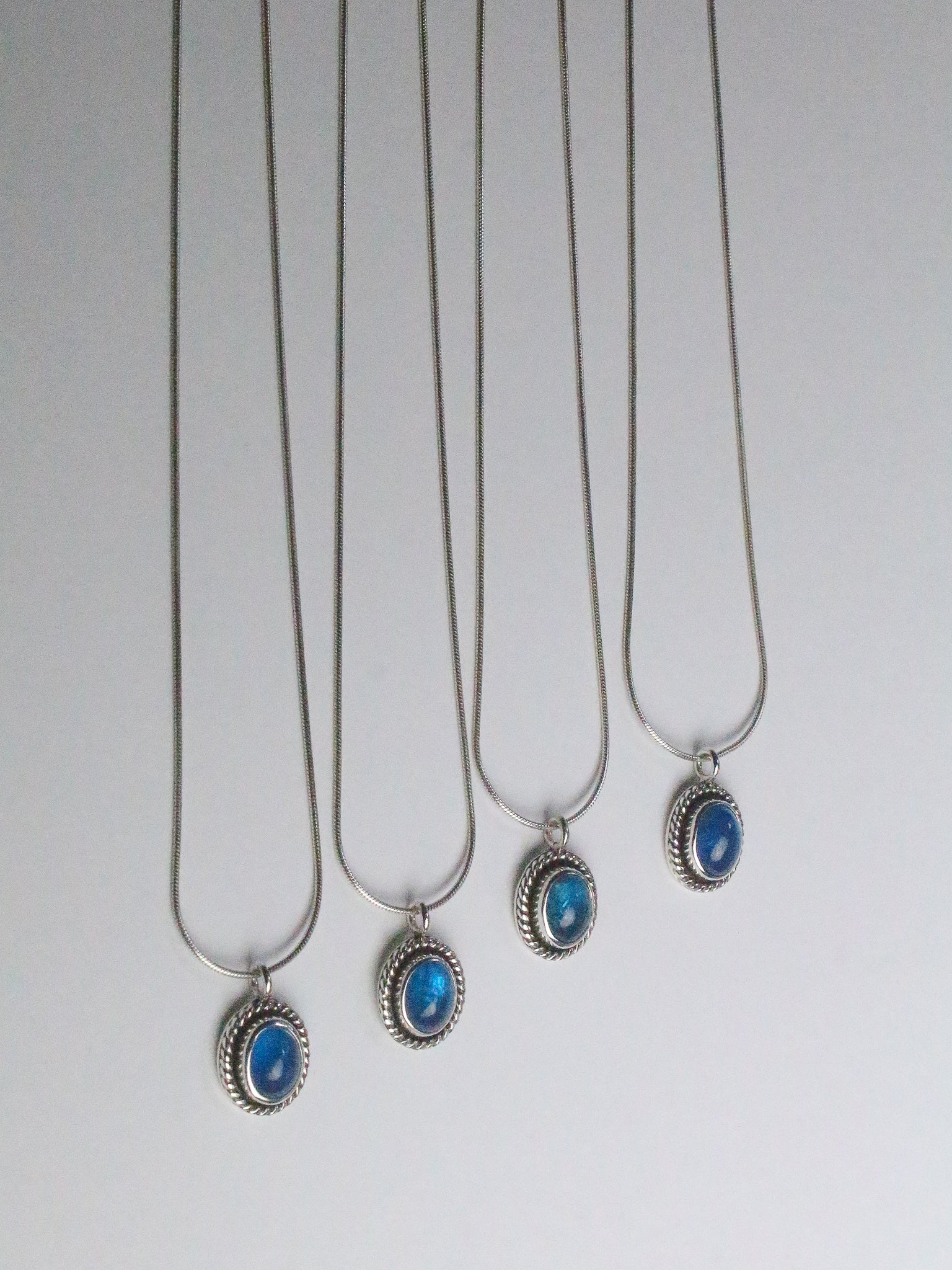 Blue Apatite Choker Necklaces