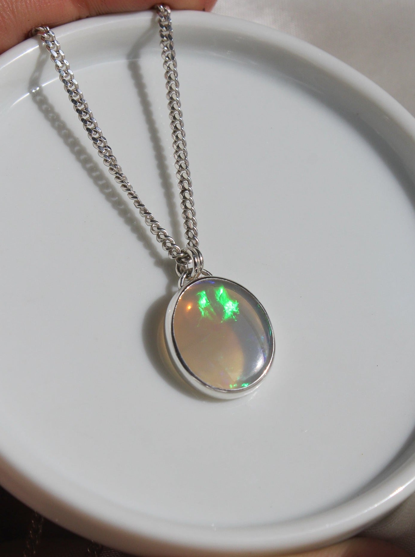 Crystal Australian Opal Necklace