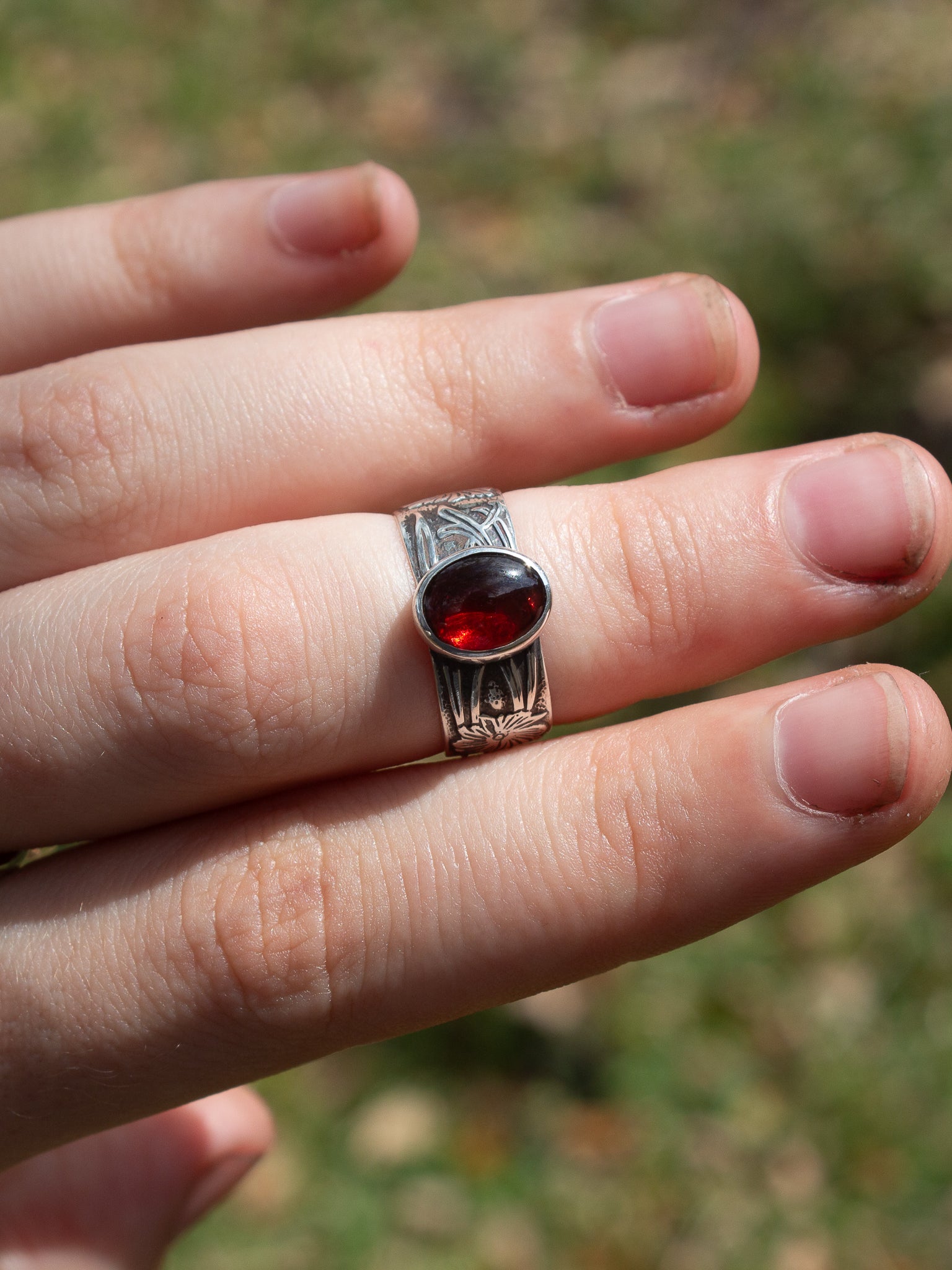 Garnet Ring - Size 5