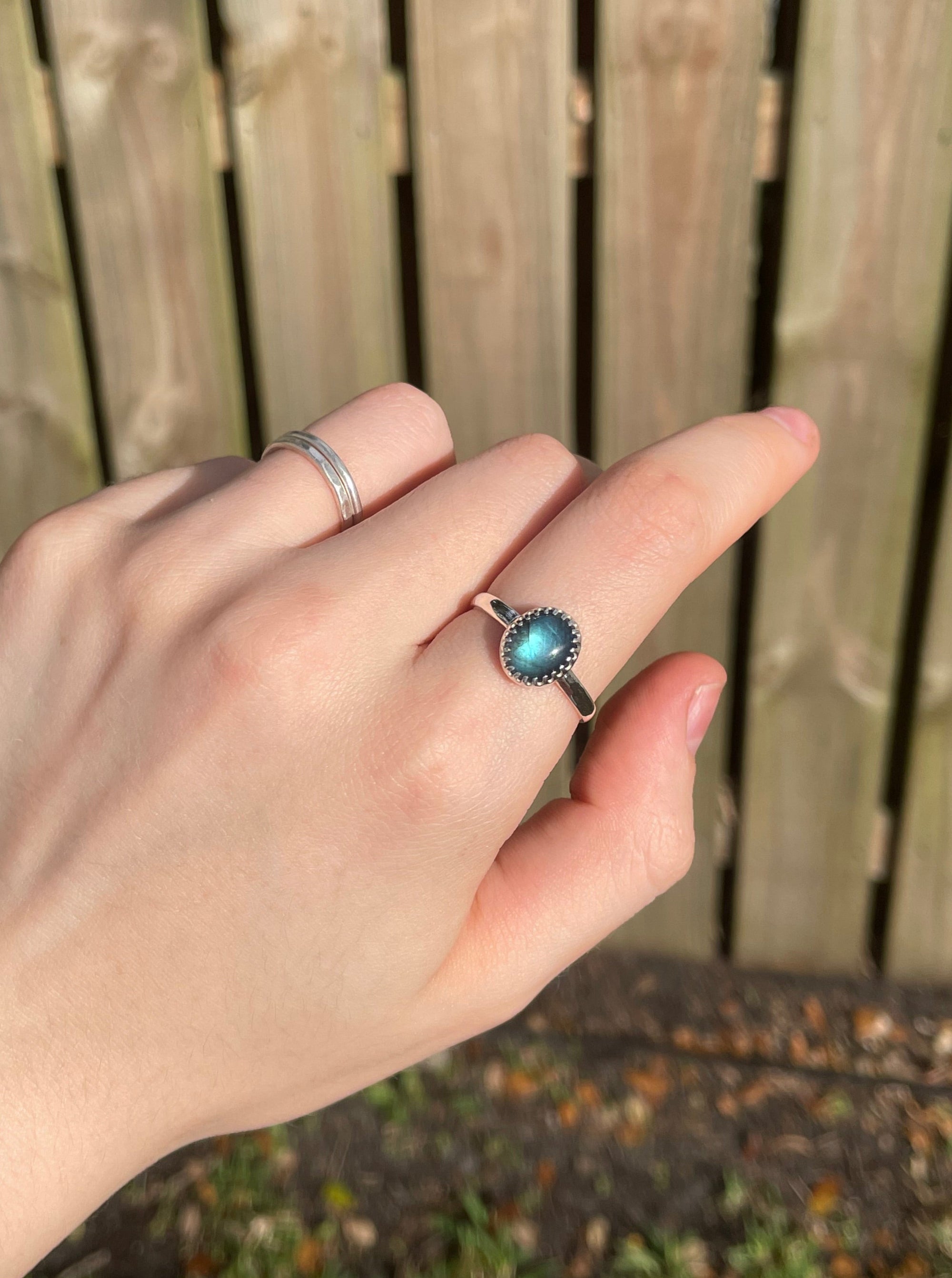 Labradorite Ring - Size 9.75