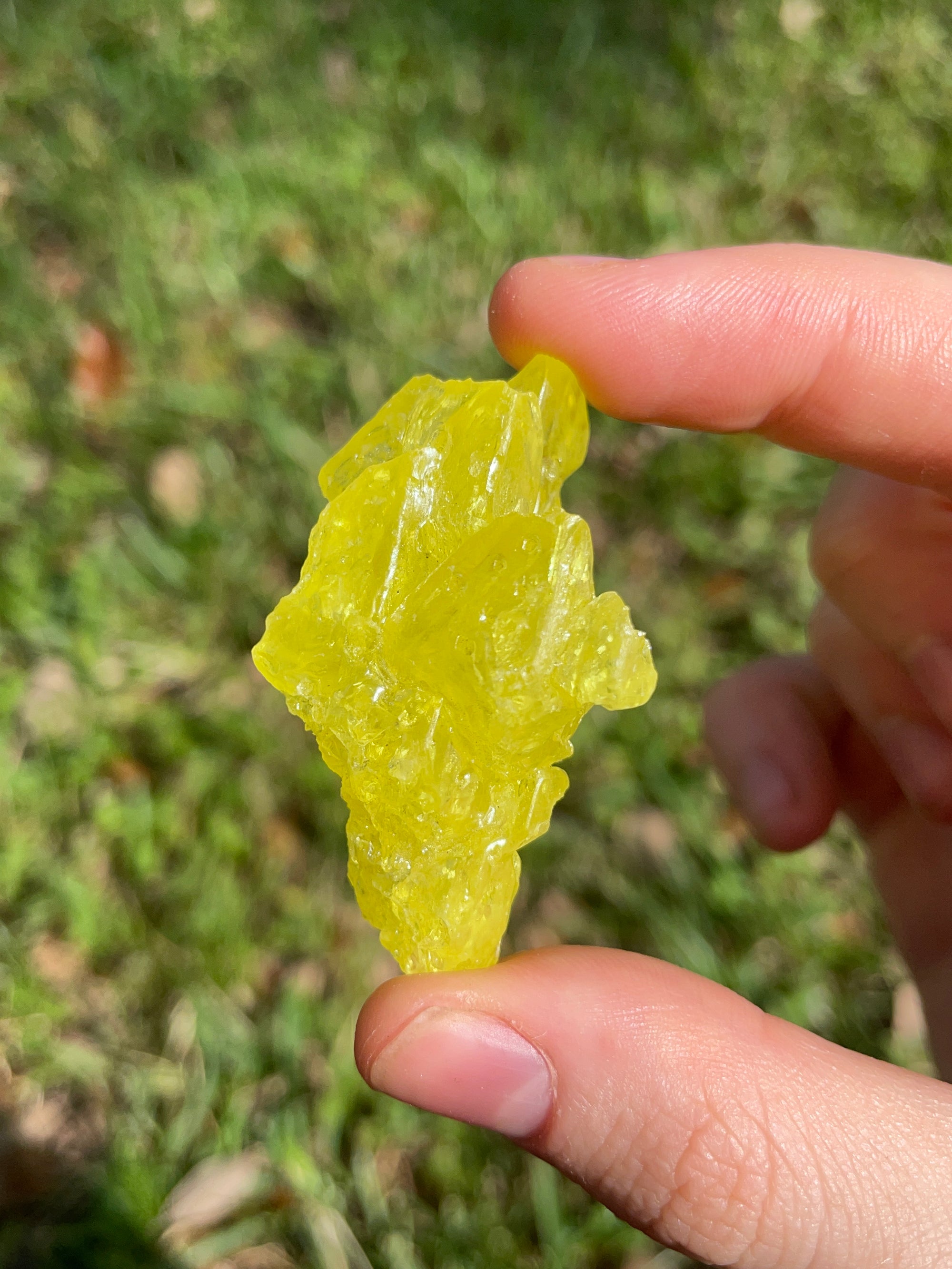 Vibrant Yellow Sulphur Crystals from Campos Province, Potosi, Bolivia