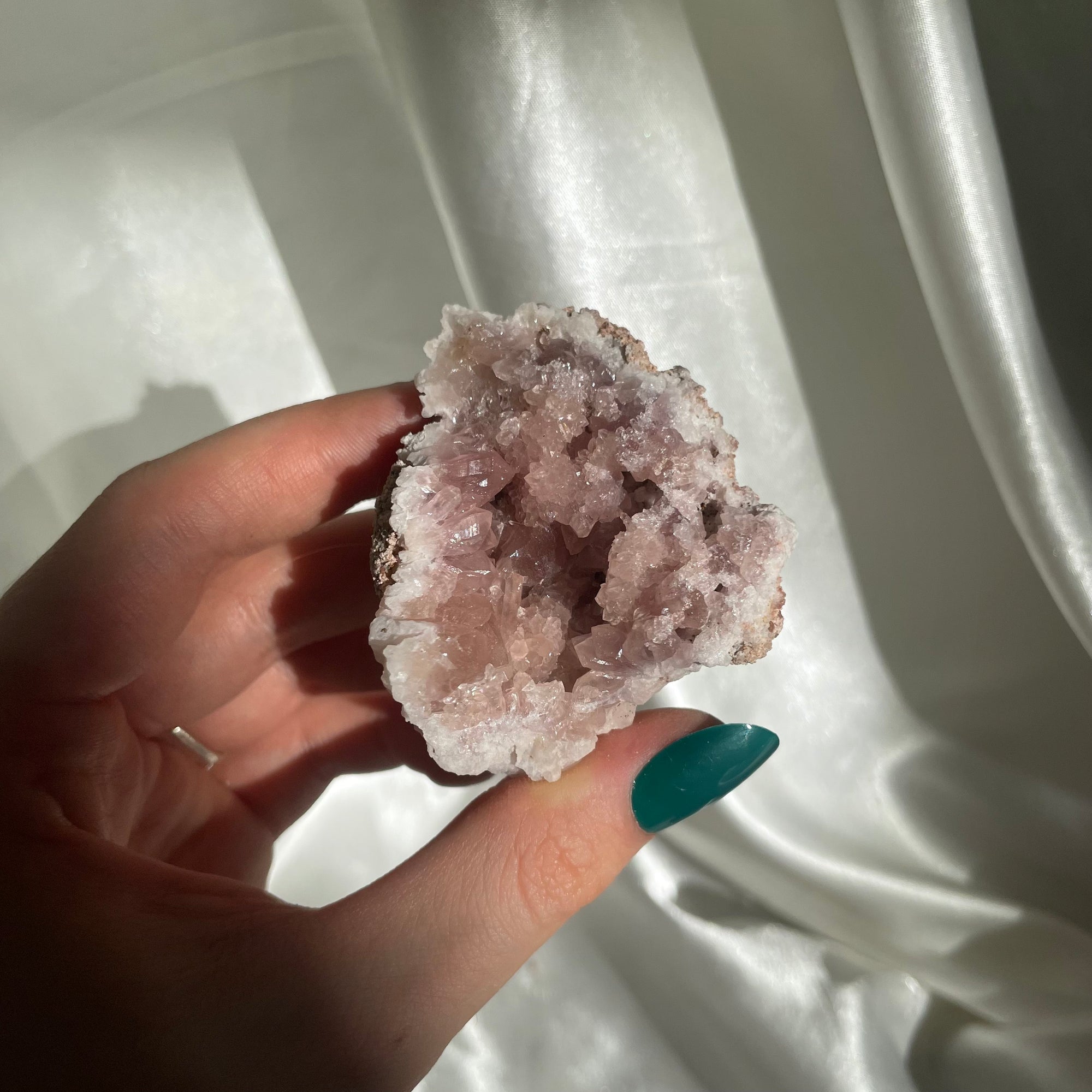 Super High Quality Pink Amethyst Geode from Colli Cura Mine, Neuquen, Argentina