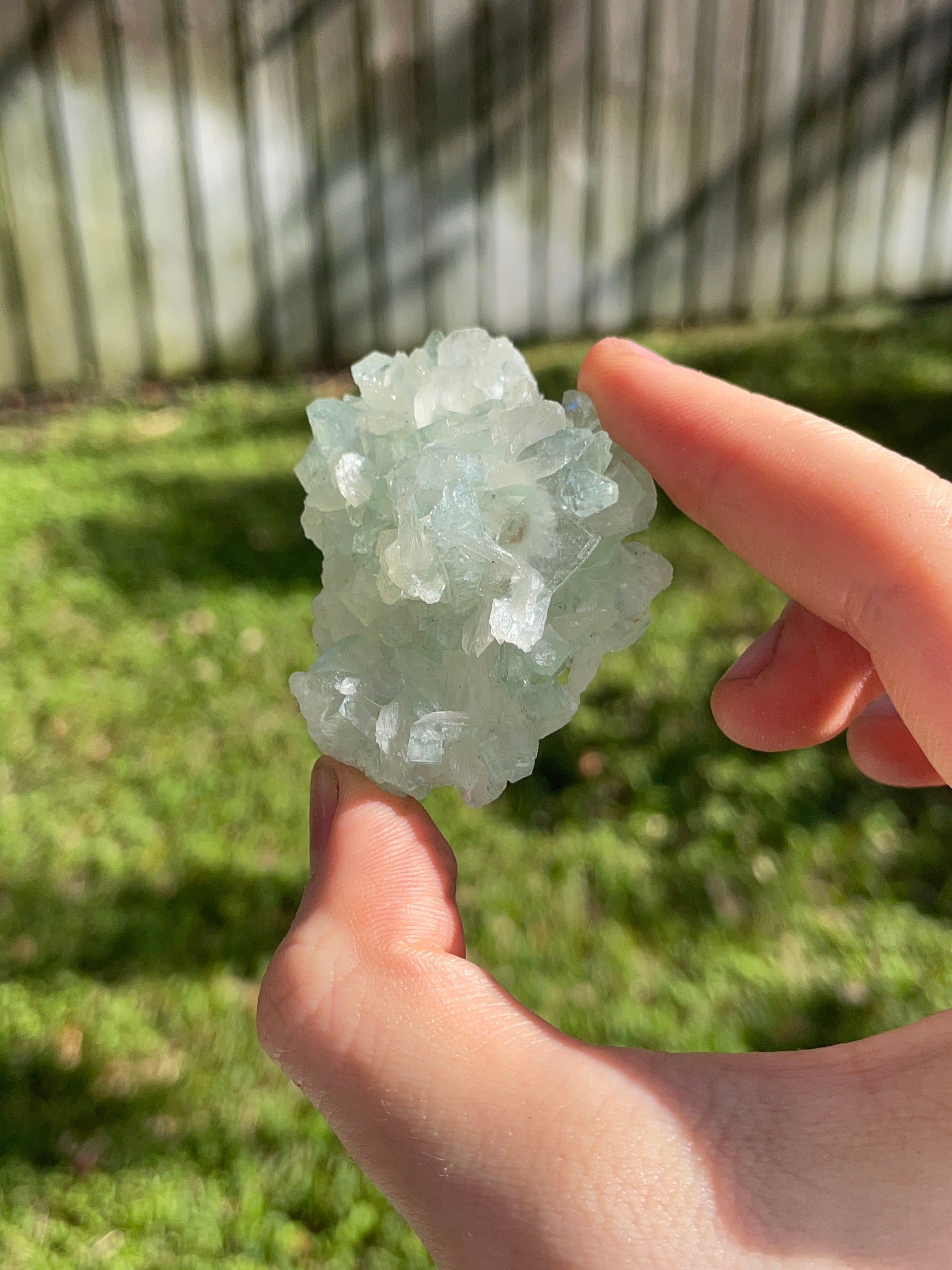 green apophyllite specimen from nashik India healing crystals high quality metaphysical home decor