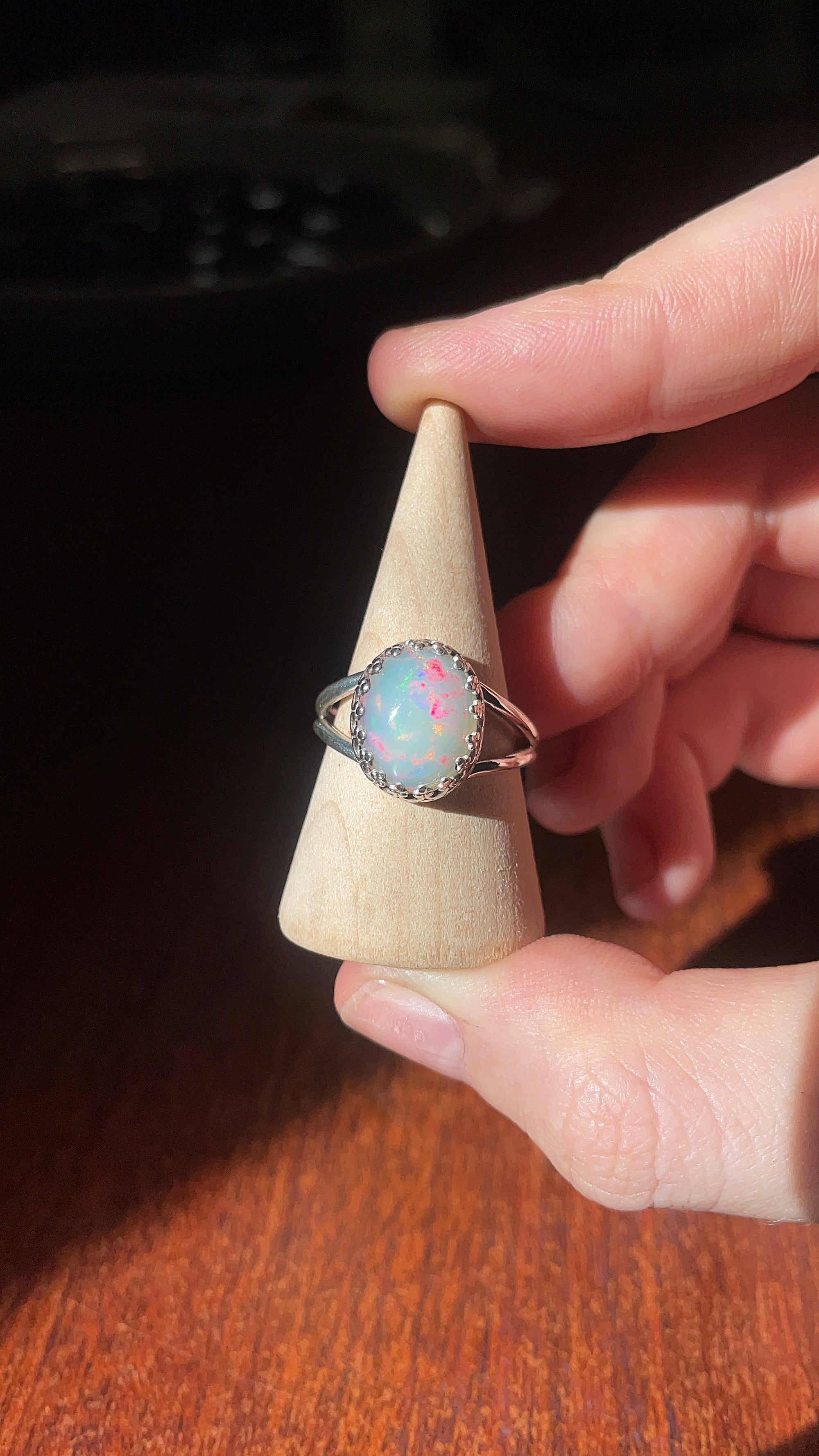 Ethiopian Opal Ring - Size 7.5