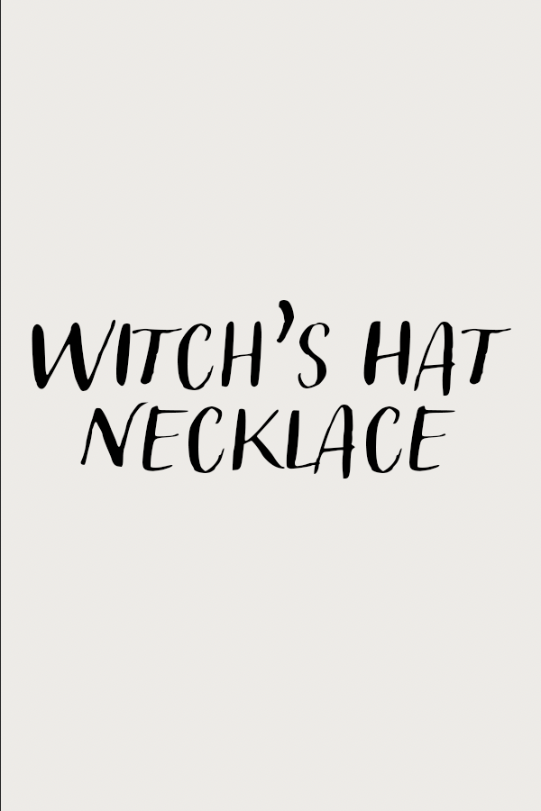 Witch's Hat Necklace