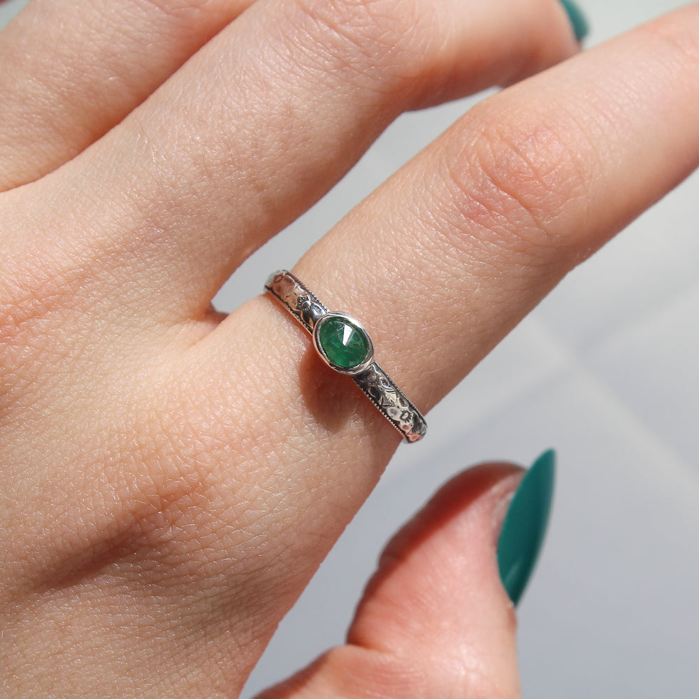 Emerald Ring - Size 8.75