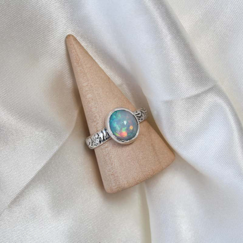 Big Ethiopian Opal Ring - Size 9