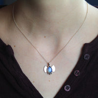 labradorite angel necklace handmade 925 sterling silver pendant