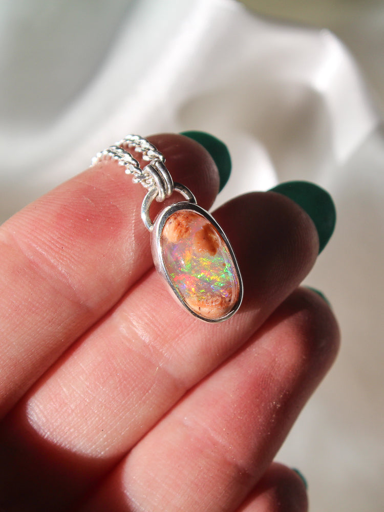 Mexican Matrix Opal Necklace