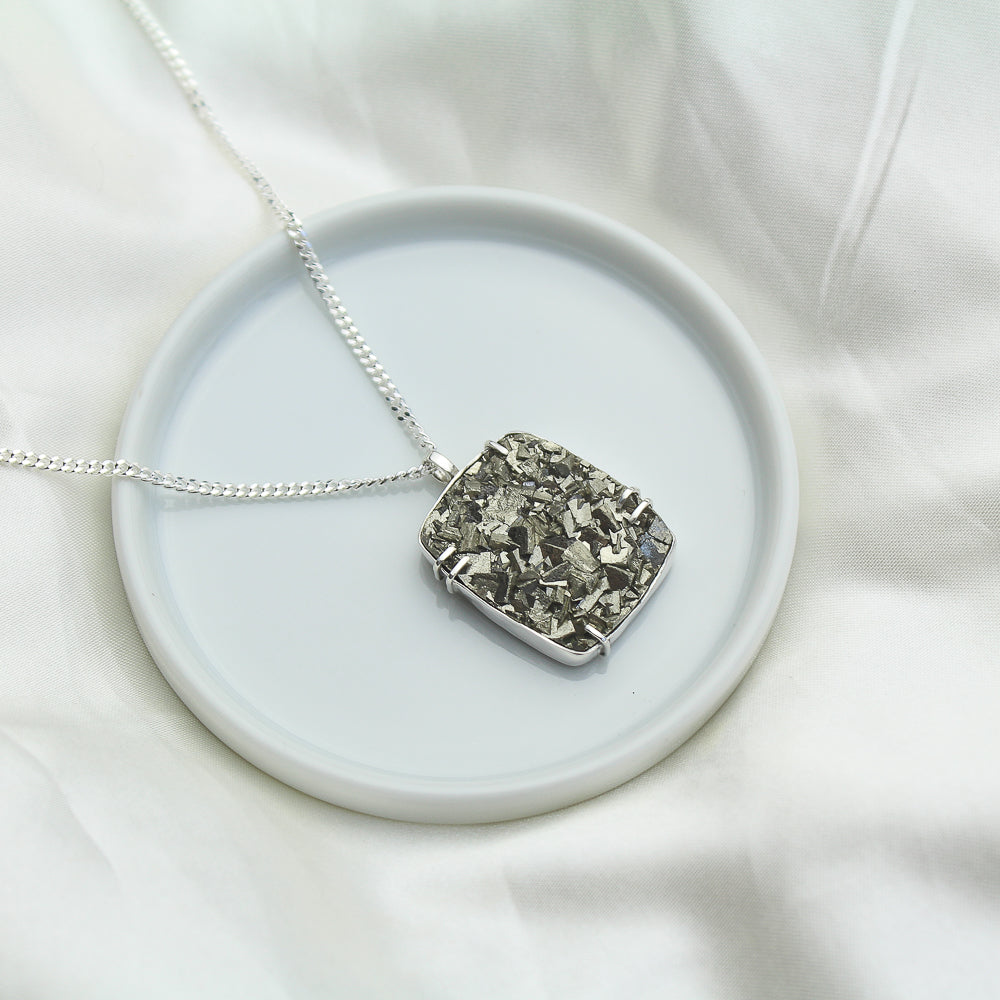 Raw Pyrite Necklace