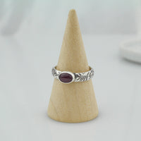 ruby ring 925 sterling silver ornate pattern band handmade jewelry