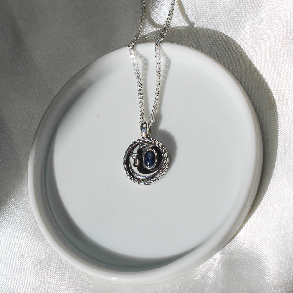 Star Sapphire Moon Necklace