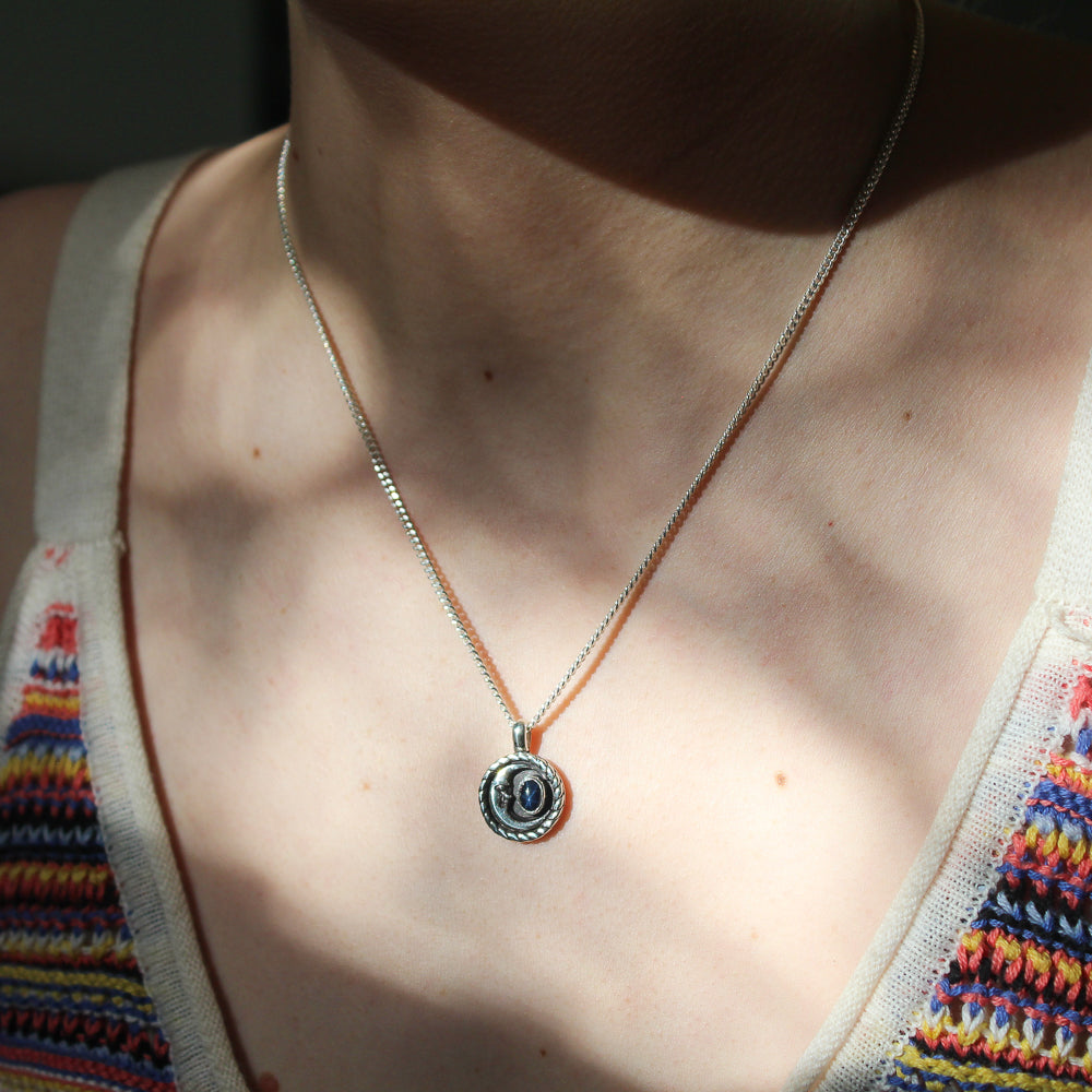 Star Sapphire Moon Necklace